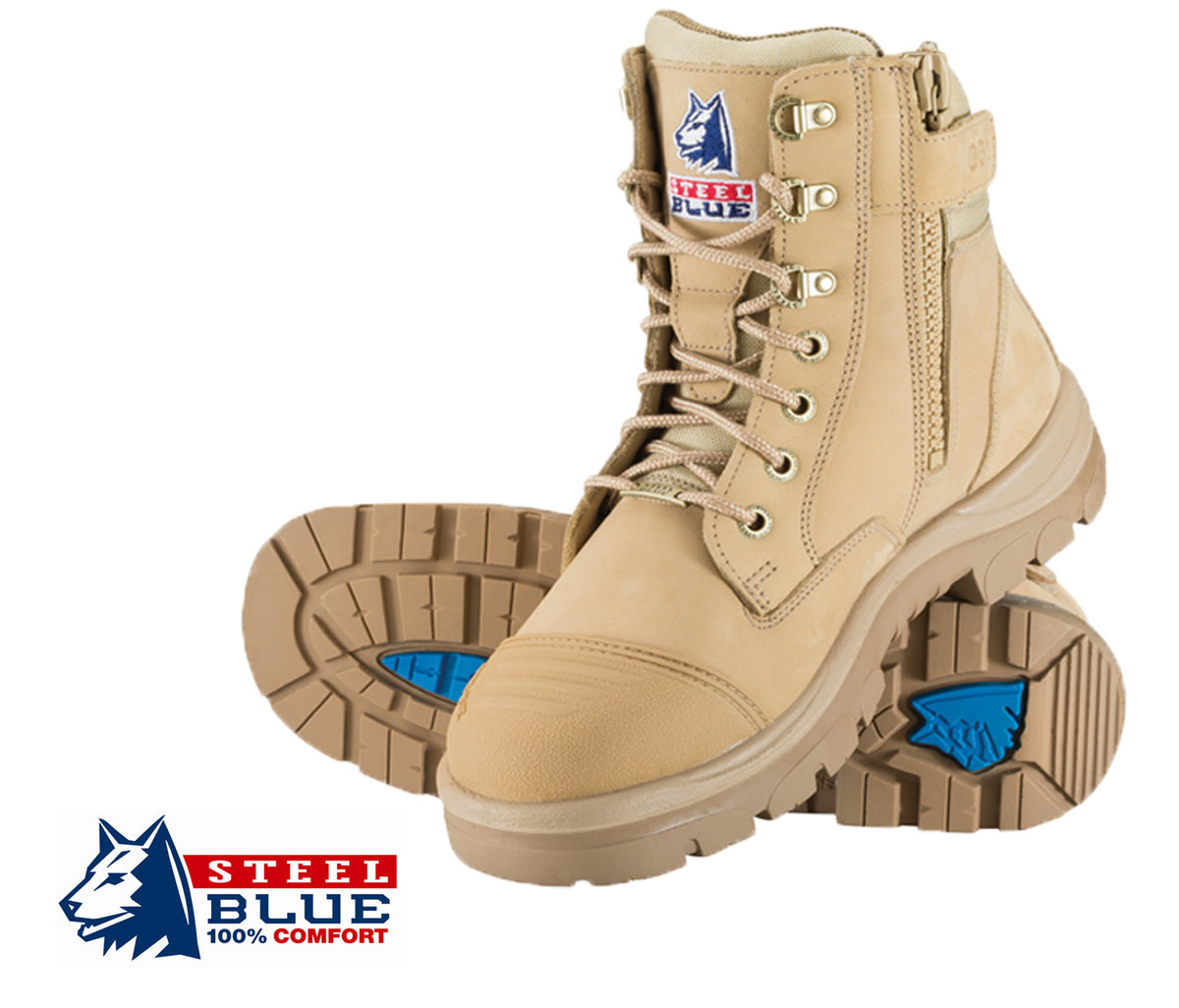 Steel blue blue clearance boots